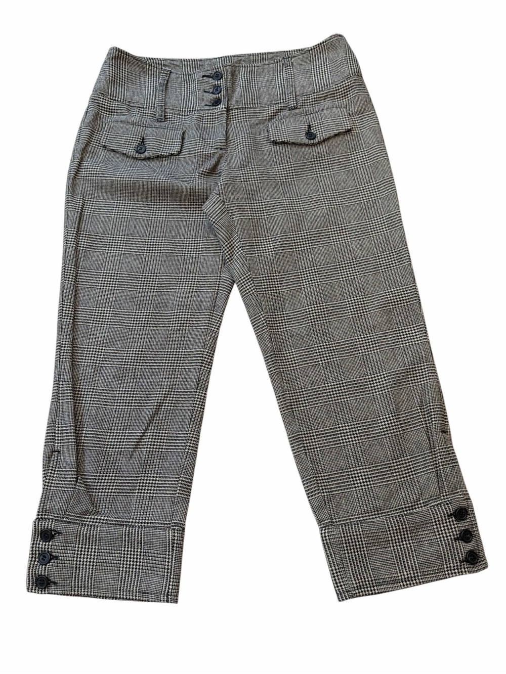 United Colors of Benetton Vintage Houndstooth Capri Pants